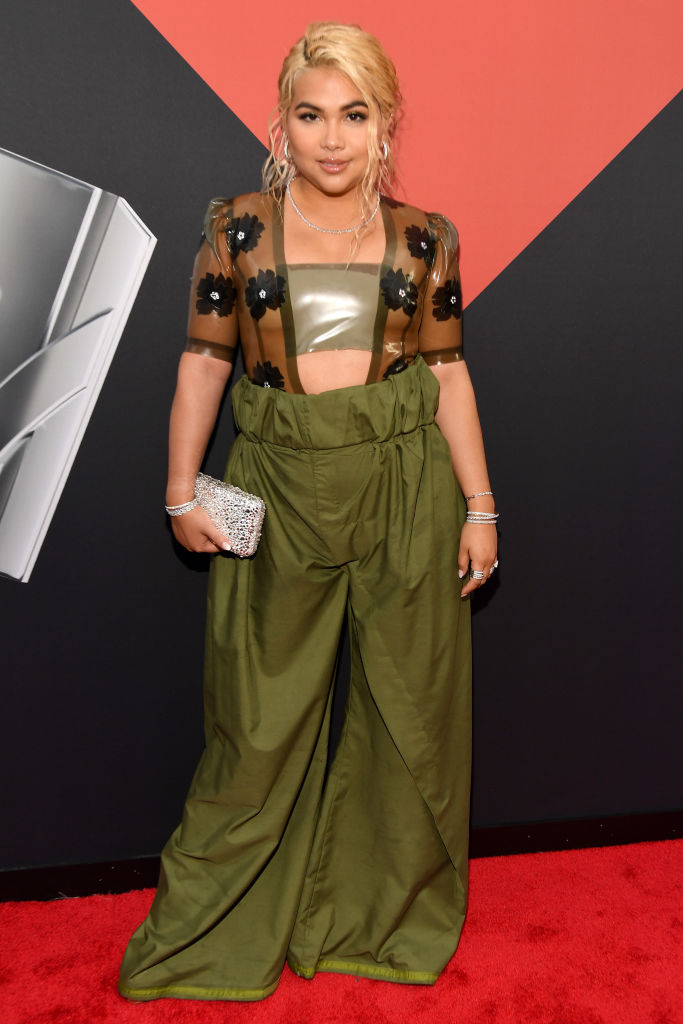  Hayley Kiyoko attends the 2019 MTV Video Music Awards at Prudential Center on August 26, 2019 in Newark, New Jersey. (Photo by Kevin Mazur/WireImage)