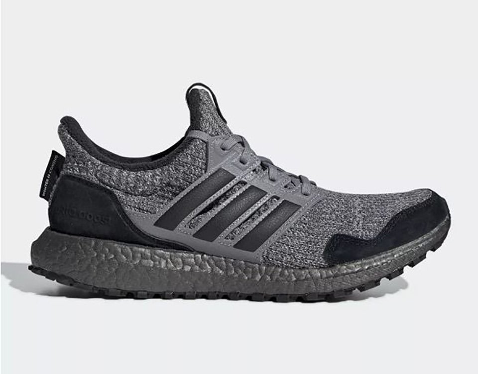 Game of Thrones trainers Provider: Adidas Source: https://winteriscoming.net/2019/02/05/adidas-reveals-full-game-of-thrones-inspired-sneaker-collection/